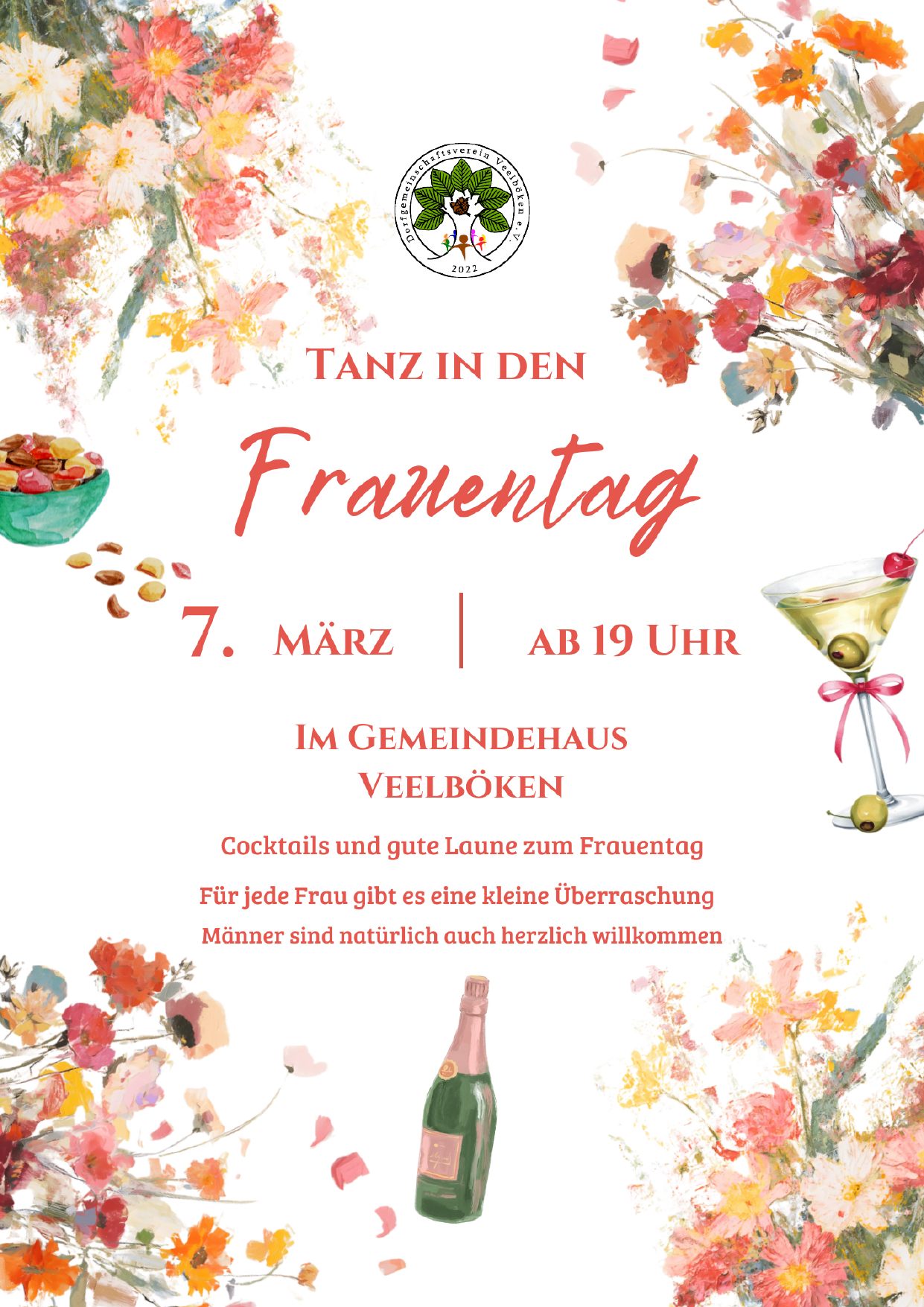 Einladung Frauentag am 07. März 2026 in Veelböken